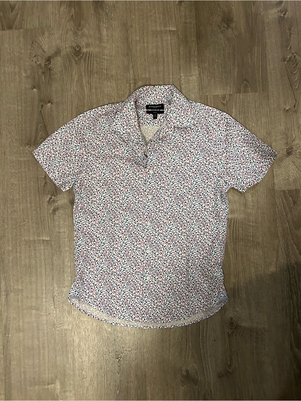 Bonobos Men’s Short Sleeve Floral Button-Up Shirt Size M